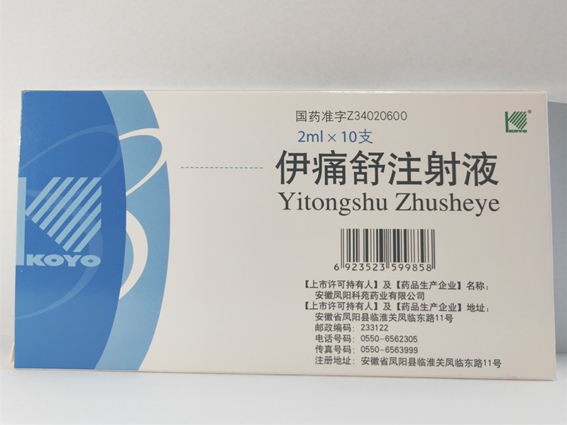 伊痛舒注射液(凤阳科苑)包装主图